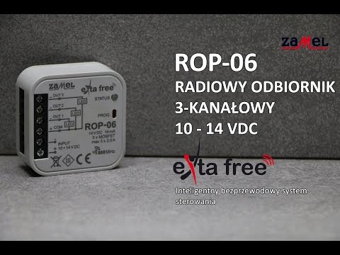 Rádiový přijímač ROP-06 2-kanálový do krabice